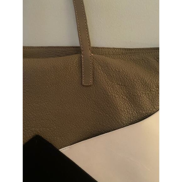 FACINE "The Carryall" Nude Leather Tote Bag - Picture 2 of 6